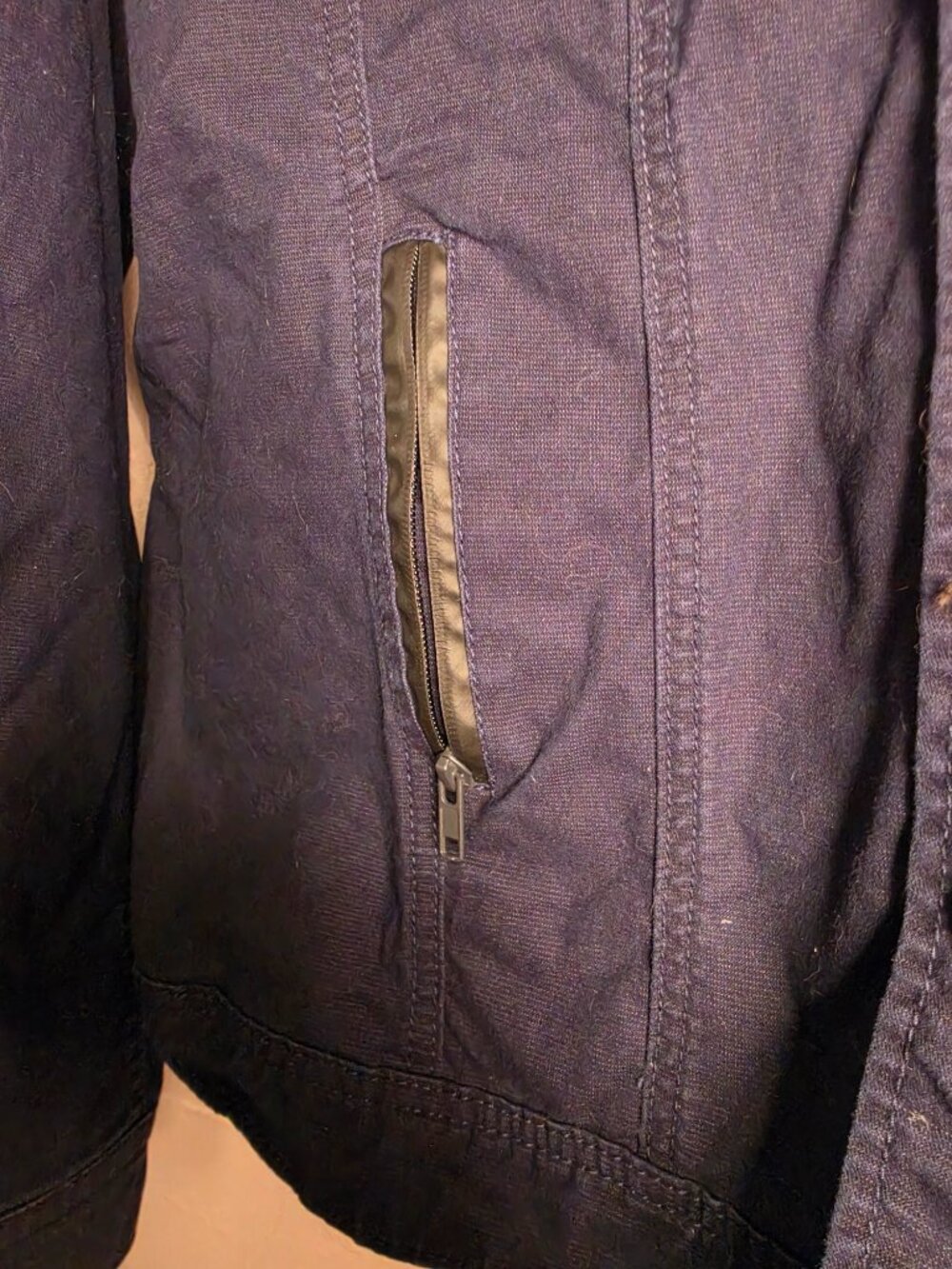 📌 Craft + Flow Navy Trucker Jacket XL - Picture 4 of 9